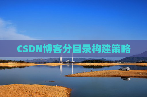 CSDN博客分目录构建策略